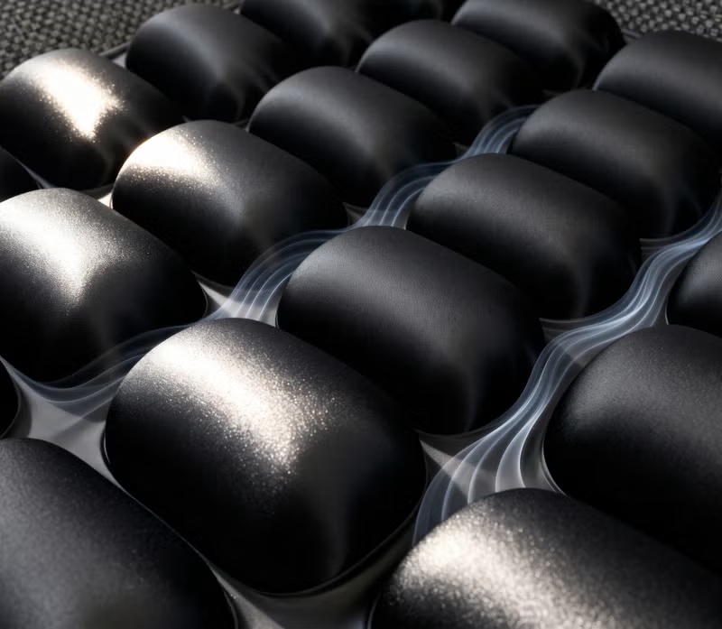 Close-up of Blissit inflatable air cells
